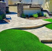 Pavers and turf